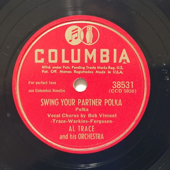 Al Trace 78 RRPM - Swing Your Partner Polka / Bright Eyes - Columbia V+ Jazz - Picture 2 of 2